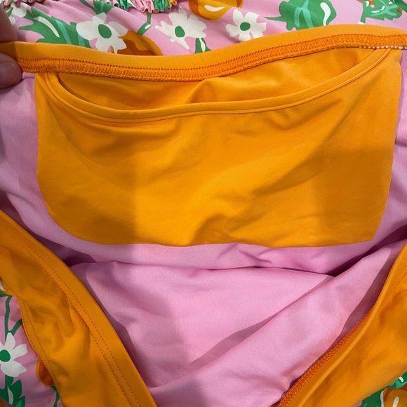 Draper James Lands End Swim Skirt Size 16W Pink/Orange - Picture 3 of 4